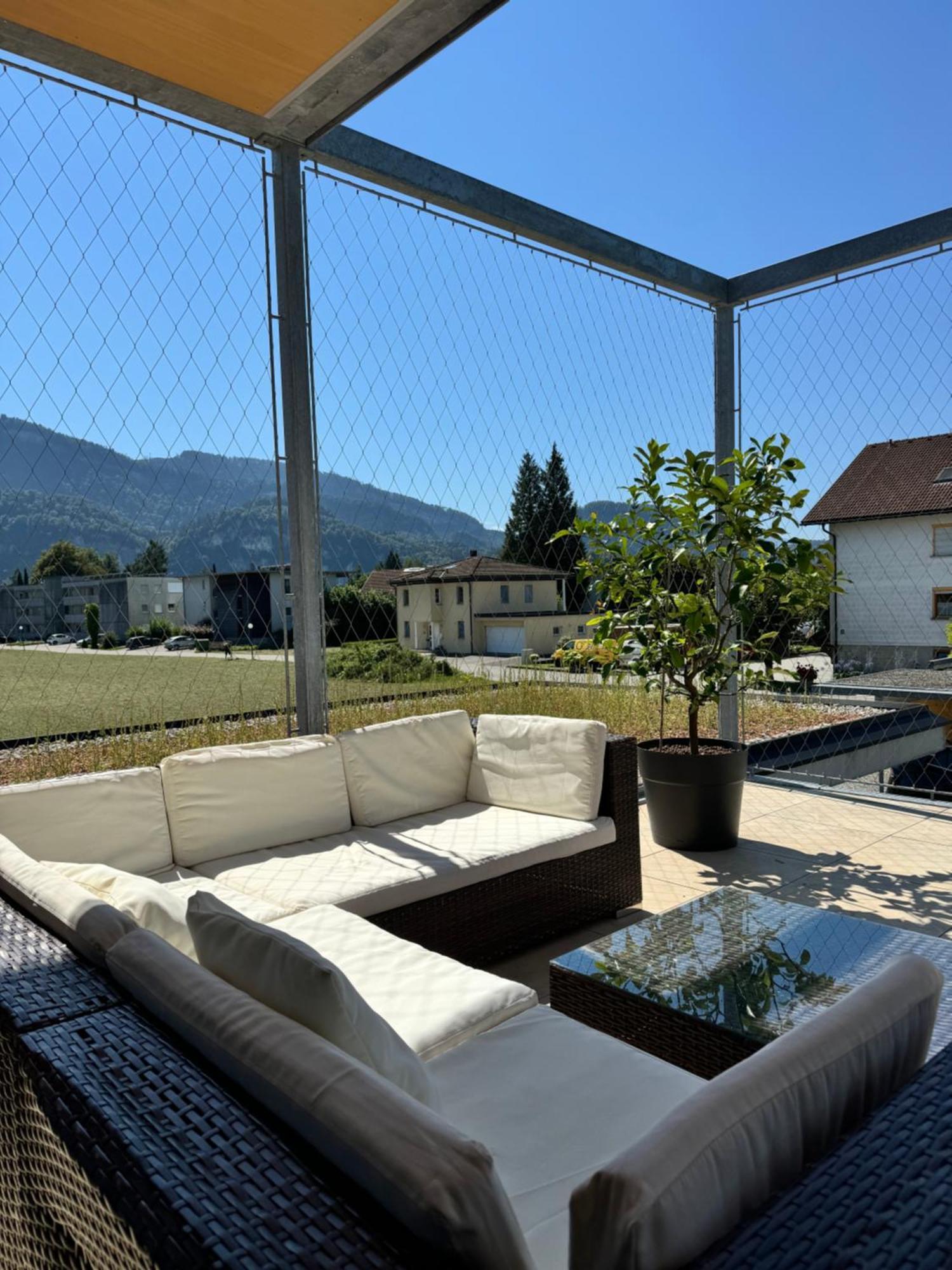 Architektenhaus Rhaa Mit Terrassen Altach Luaran gambar